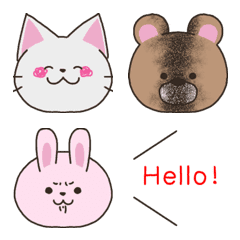 Cat,bear,rabbit