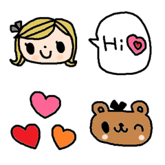 (Various emoji 385adult cute simple)