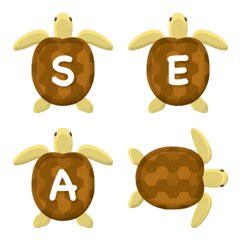 Connect sea turtle emoji