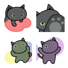 Black cat, Kkamango's buzzy buzzy emoji