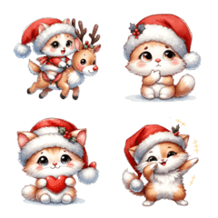Emoji Santa Meow