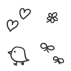 OTONA MONOKURO simple Emoji