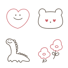 귀여운 선화 emoji.