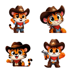 Cowboy - Cute Tiger