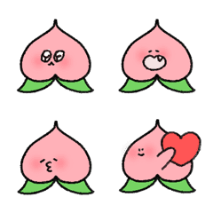 shy Peach Shoutao pink color Emoji
