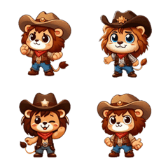 Cowboy - Cute Lion