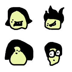 Random face , Random hair Cartoon