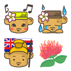 Hawaiian flowers and bears ver.2