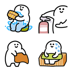 Smiling bath and sauna emoji