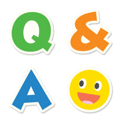 colorful alphabet stickers