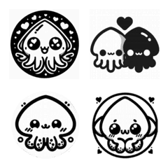 cute squid emoji turikawa