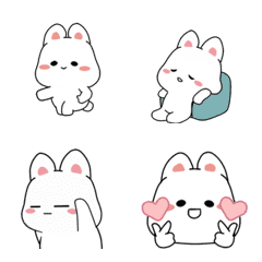 Tiny Bunny Cheeks Pink Moving Emoji