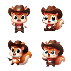 Cowboy - Cute Squirrel