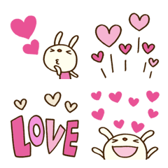 More Hearts Forecast rabbit Emoji