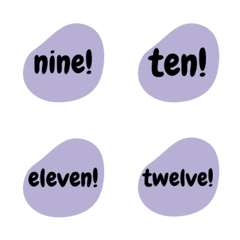 Cute English Number Stickers [v2]