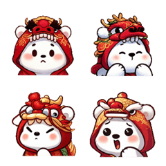 Year of the Dragon - Cute Polar Bear