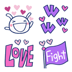 More Hearts White Rabbit Emoji