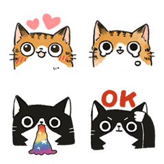charming and sola cute cats emoji