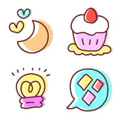 Happy & Lovely Emoji 2nd. Colorful.