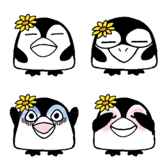 Simple rice ball penguin emoji