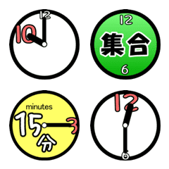 time emoji  - clock style