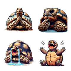 Pixel Art Central Asian tortoise Emoji
