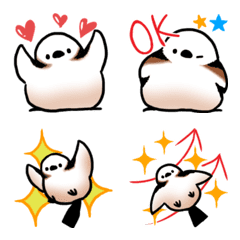 Moving Long-tailed tit Emoji /MoiTori