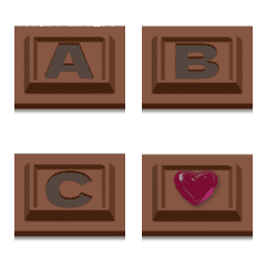 Chocolate alphanumeric 2