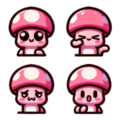 Pink Mushroom Emoji