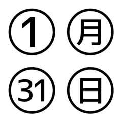 Various numbers of emoji 27