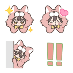 Love tell sticker costume girl emoji