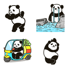 Intensely moving panda : Emoji 4