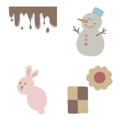 natural and soft color winter Emoji