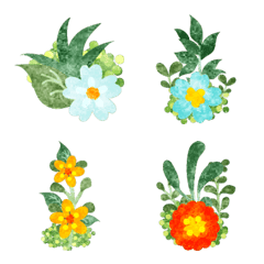 Vivid Fantasy Flower Emoji Collection 2