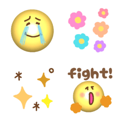 three-dimensional, cute, emoji
