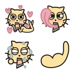QQcat - Mouth Open Wide emoji
