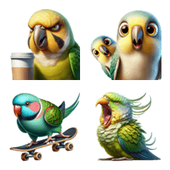 Human-like parrot Emoji