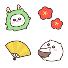 (resale)Motchiri HAMU akeome emoji .