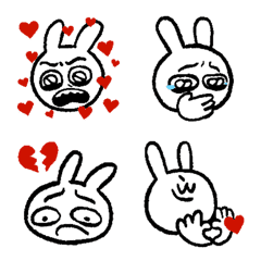 情緒化的表情兔3
