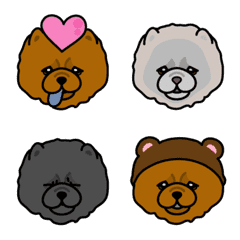 Various Chow Chow Emoji