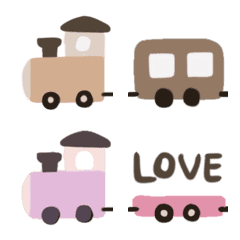 pastel train