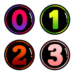 Eye-catching colorful numbers2