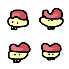 Hat,Two teeth cartoon