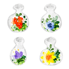 Vivid Fantasy Flower Emoji Collection 3