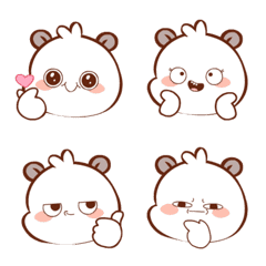 Panda Putih 6 (Emoji)