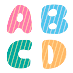 Colorful Line Letters (animated emoji)