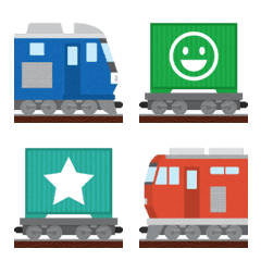 Freight train and container alphabet