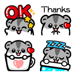 Cute Djungarian hamster emoji