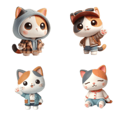 3D Calico Cat Emoji