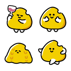 Smiling cheese anime emoji